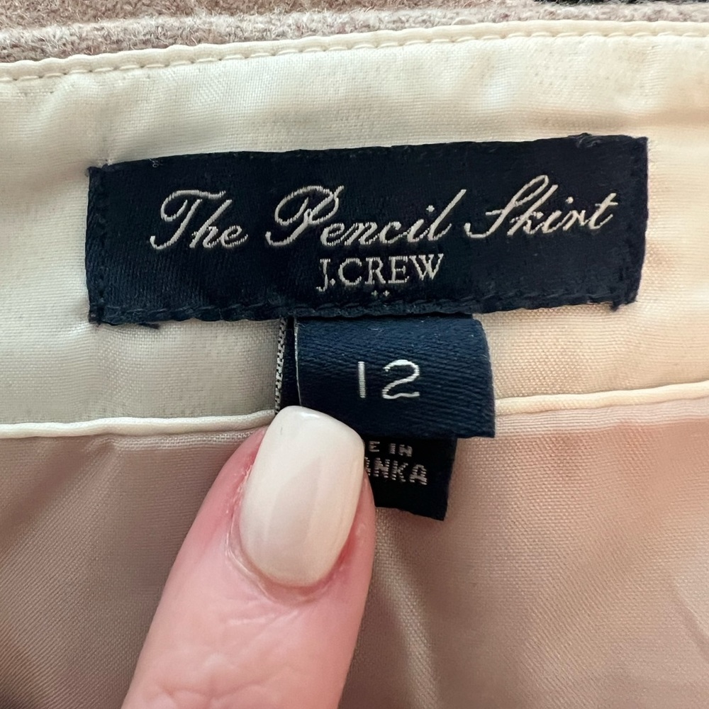 J. Crew Tan Camel Pencil Skirt - Picture 6 of 6